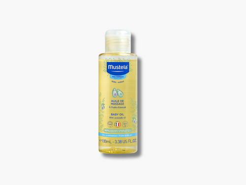 Bote de 100ml de aceite de masaje de Mustela ideal para la piel de bebé - Mustela España - 1