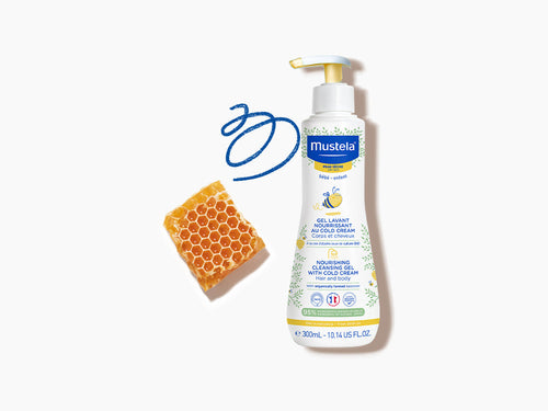 Envase de 300ml de gel nutritivo al cold cream y con cera de abeja bio - Mustela España - 2