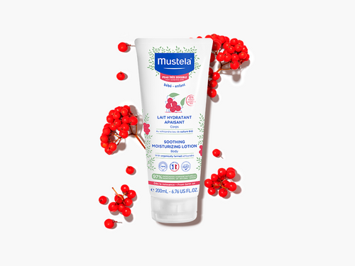 Bote de 200ml de leche hidratante con Schisandra bio ideal para pieles sensibles - Mustela España - 2