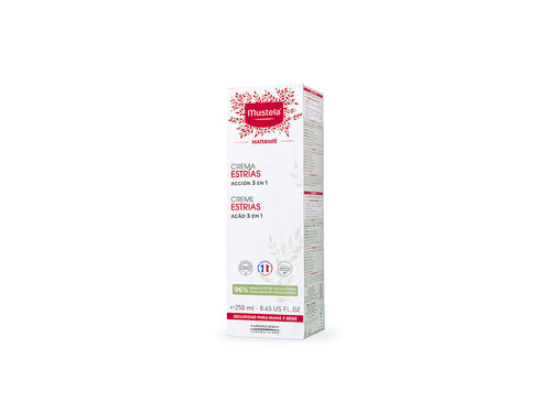 Caja con bote de Crema Estrías de Mustela para prevenir la aparición de estrías en embarazadas - Mustela España - 2