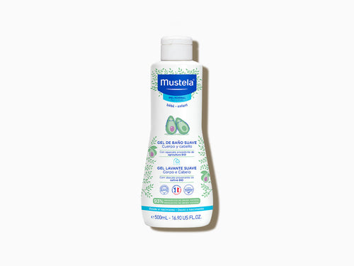 Gel de baño suave con aguacate bio para cuidar la piel de los bebes - Mustela España - 4