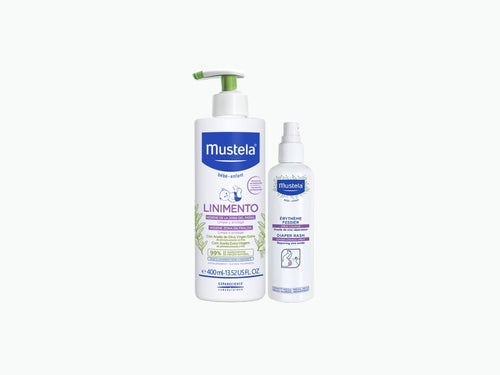 Kit para la dermatitis de pañal de Mustela compuesto por el linimento y el spray para cambio de pañal. - Mustela España - 1
