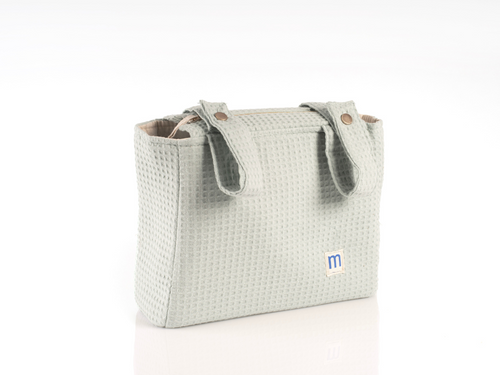 Bolsa de carrito de algodón en color verde menta con cremallera de Mustela - Mustela España - 2