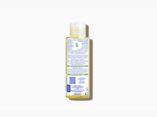 Bote de 100ml de aceite de masaje para bebés con ingredientes de origen natural, como el aguacate bio - Mustela España - 3