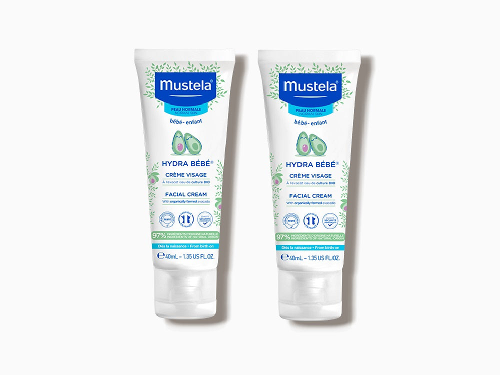 Crema hidratante de cara para el bebé y recien nacido Hydra Bebé Mustela