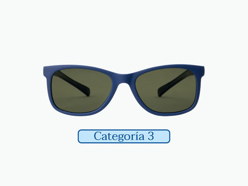 Gafas de sol niño 3-5 años de color azul y forma cuadrada, hechas con materiales reciclados y con cristal polarizado de categoría 3 y protección UV400. - Mustela España - 10
