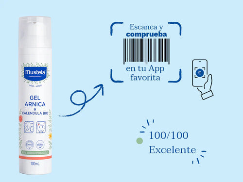 El gel de árnica y caléndula bio de Mustela tiene una puntuación excelente en las apps como Yuka por sus ingredientes naturales - Mustela España - 6
