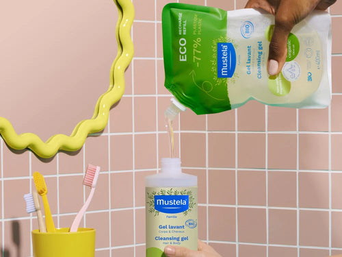 El eco-recarga permite ahorrar el uso de plástico de un solo uso. slider - Mustela España - 2