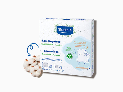 Paquete de 6 discos toallitas de algodón con algodón certificado BIO - Mustela España - 2
