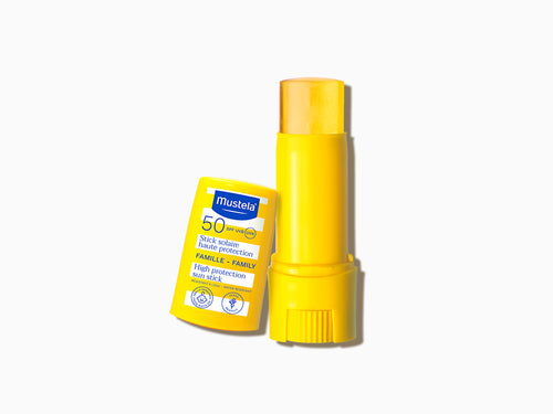 Barra de crema solar solida Mustela para toda la familia de alta protección - Mustela España - 3