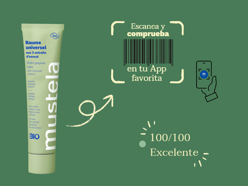El balsamo universal bio de Mustela para bebé y niños tiene una nota de 100/100 en la app Yuka, es decir, excelente, sin ingredientes cuestionables o tóxicos. Respetuoso de toda tu familia. - Mustela España - 10