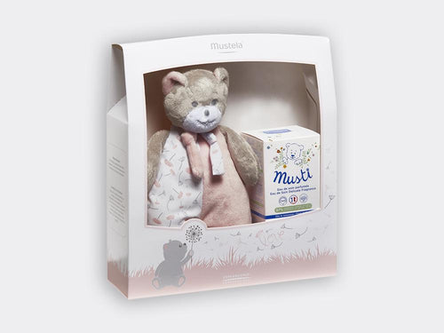 Cofre Musti eau de soin perfume sin alcohol desde el nacimiento - color rosa - Mustela España - 1