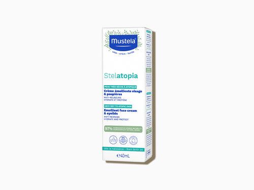 Bote de 40ml de Crema facial emoliente Stelatopia para piel atópica con girasol bio - Mustela España - 4