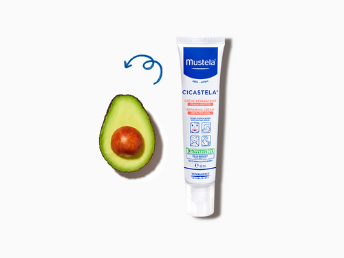 Bote de 40ml de crema reparadora para bebés de Mustela, con ingredientes naturales como el aguacate bio - Mustela España - 2