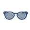 Gafas de sol niño 6-10 años de color azul y redondas, hechas con materiales reciclados y con cristal polarizado de categoría 3 y protección UV400.