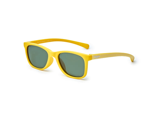 Las Gafas de sol niño Girasol 3-5 años en color amarillo y estampado de rayas en la patilla, están hechas de materiales flexibles y resistentes. - Mustela España - 3