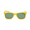 Gafas de sol niño 3-5 años de color amarillo y forma cuadrada, hechas con materiales reciclados y con cristal polarizado de categoría 3 y protección UV400.