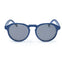 Gafas de sol de adulto en color azul y forma redonda, hechas con materiales reciclados y con cristal polarizado de categoría 3 y protección UV400.