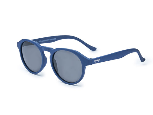 Las Gafas de sol para adultos maracuyá en color azul están fabricadas con goma reciclada, son gafas flexibles, resistentes y además eco-friendly - Mustela España - 8