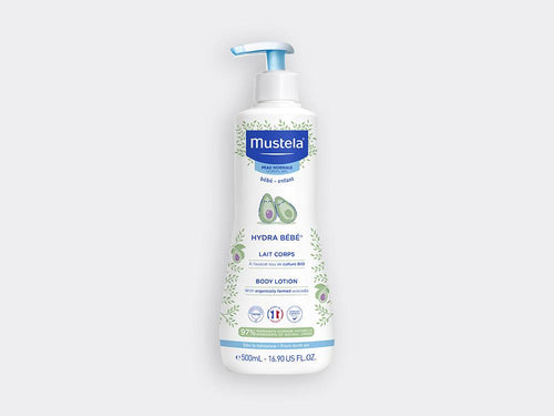 Bote de la leche hidratante para bebés de Mustela, con dosificador y de color blanco - Mustela España - 3