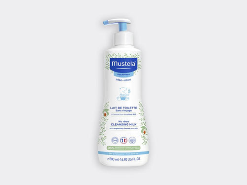 Bote de 500ml de leche limpiadora facial y para zona del pañal sin aclarado de Mustela - Mustela España - 1