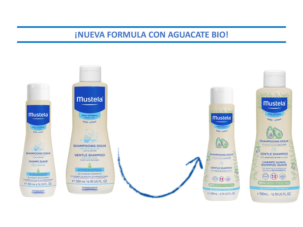 MUSTELA CHAMPU BEBE ENVASE AHORRO 500ML